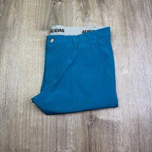 Adidas Ultimate 365 Mens Blue Flat Front Performance Golf Chino Shorts Size 36